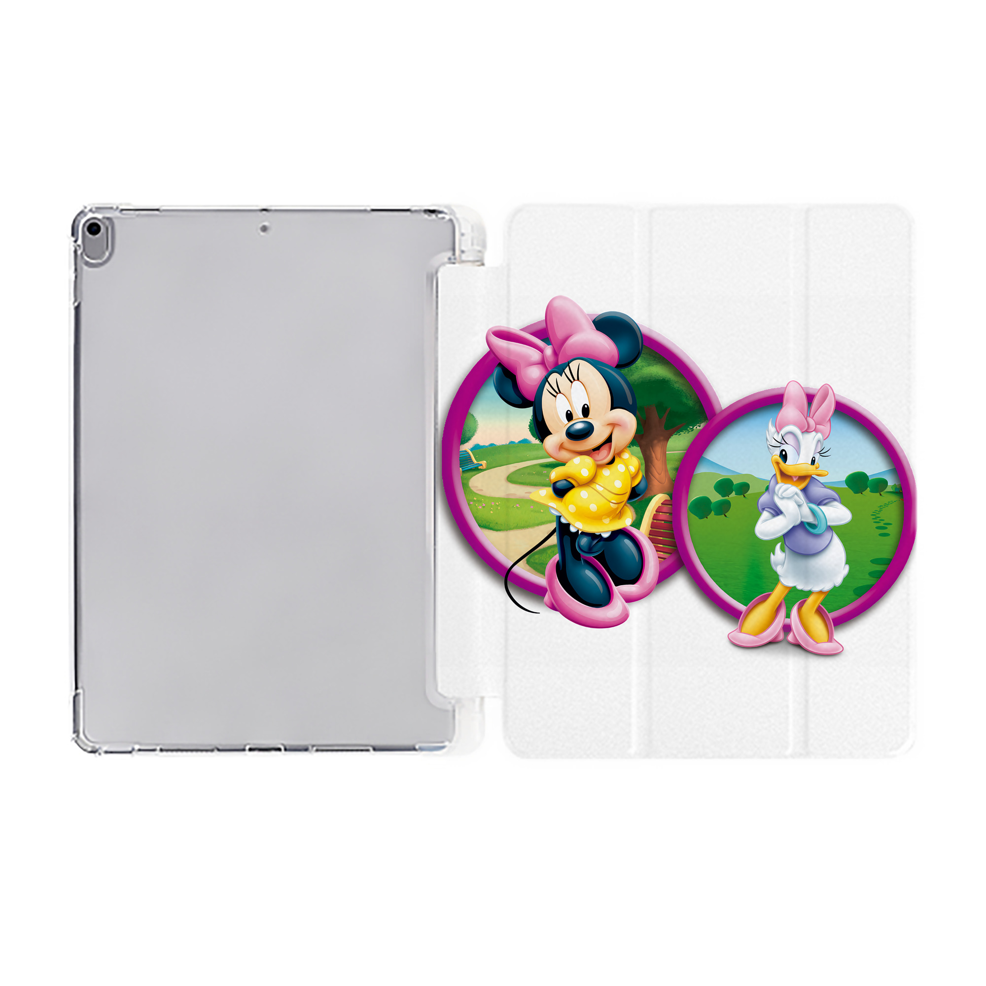 （画像用） ミッキーマウス Mickey Mouse IPad ケース ペン収納付き 三つ折りスタンド PUレザー×シリコン 対応機種9.5/10.5/10.9インチ
